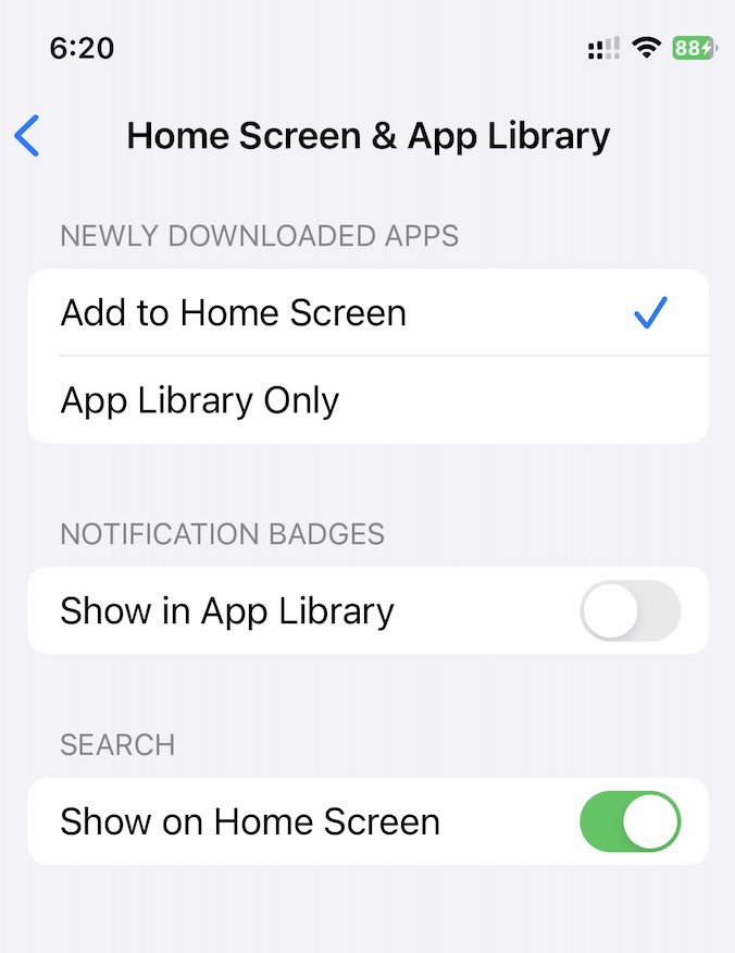 Home Screen and App Library iOS 17